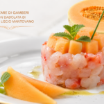un-antipasto-estivo-raffinato:-tartare-di-gamberi-con-dadolata-di-melone-liscio-mantovano